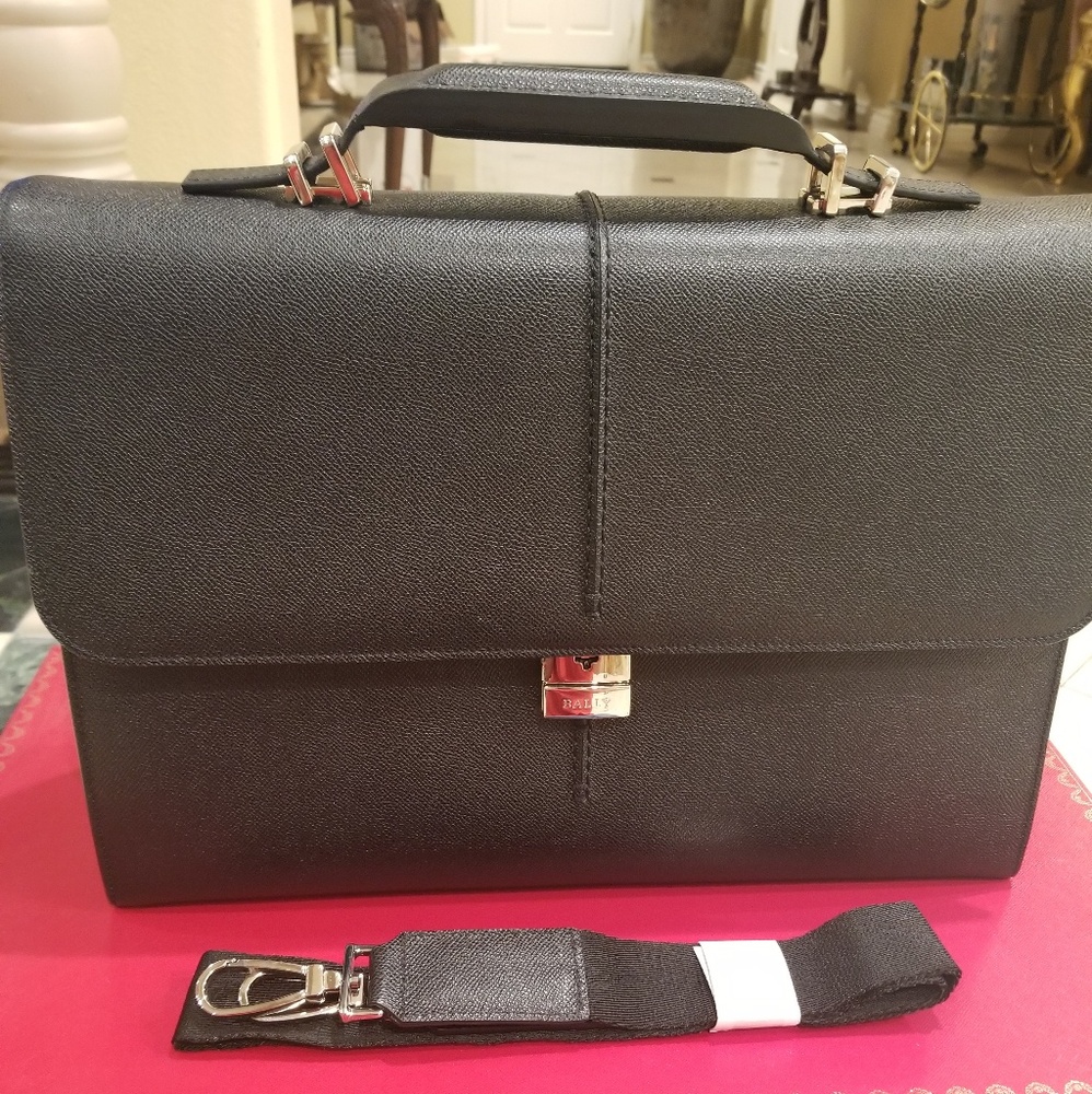 Bally Leather Briefcase